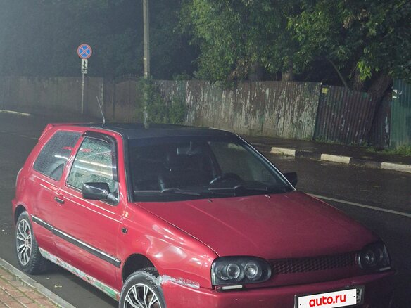 1995 Volkswagen Golf III, красный
