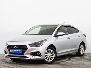 2017 Hyundai Solaris II, серебристый, 1379000 рублей, вид 3