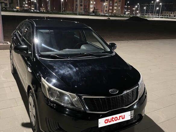 2012 Kia Rio III, чёрный, 750000 рублей