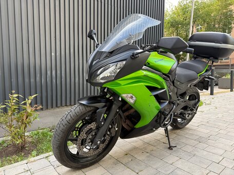 2014 Kawasaki ER-6F (Ninja 650R), зелёный, 500000 рублей, вид 2