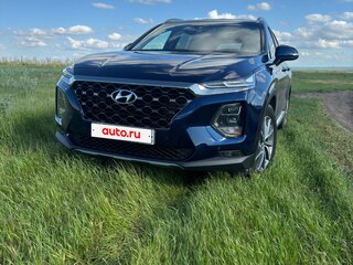 2018 Hyundai Santa Fe IV, синий, 3300000 рублей, вид 2