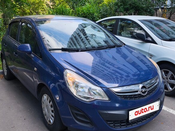 2013 Opel Corsa D Рестайлинг II, синий - вид 3