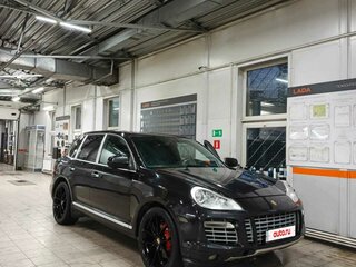 2007 Porsche Cayenne Turbo I Рестайлинг (957), чёрный, 900000 рублей, вид 2
