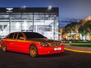 2001 Mercedes-Benz S-Класс 600 Long IV (W220), красный, 1600000 рублей, вид 3