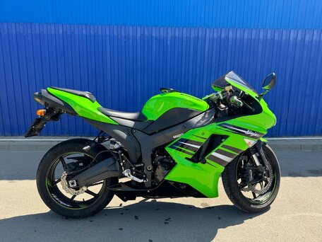 2008 Kawasaki ZX-6 Ninja, зелёный, 620000 рублей, вид 2
