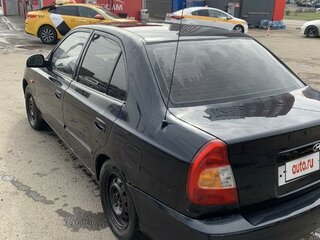 2007 Hyundai Accent ТагАЗ II, чёрный, 347000 рублей, вид 3