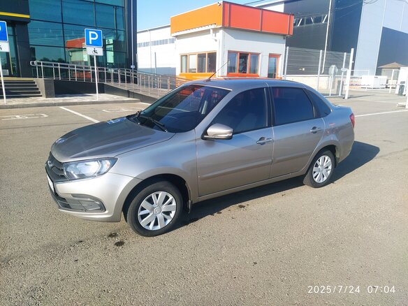 2022 Lada (ВАЗ) Granta I Рестайлинг, серый, 740000 рублей - вид 4