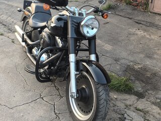 2010 Harley-Davidson Fat Boy, чёрный, 1000000 рублей, вид 4