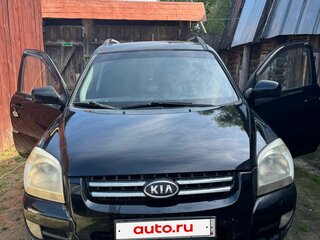 2007 Kia Sportage II, чёрный, 750000 рублей, вид 2