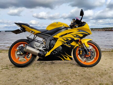 2008 Yamaha YZF-R6, жёлтый, 720000 рублей, вид 1