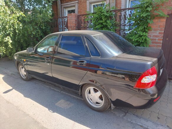 2007 Lada (ВАЗ) Priora I, чёрный, 350000 рублей - вид 3