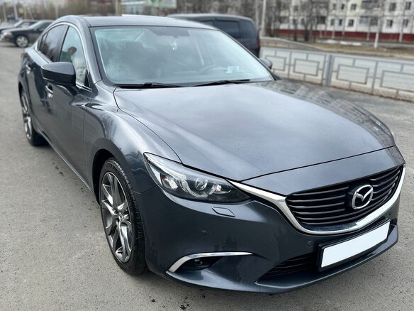 2016 Mazda 6 III (GJ) Рестайлинг, серый, 1750000 рублей - вид 2