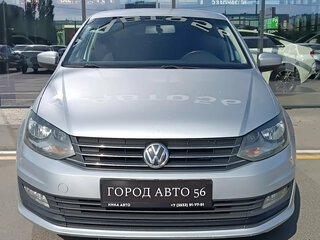 2017 Volkswagen Polo V Рестайлинг, серебристый, 970000 рублей, вид 2