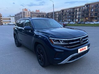 2022 Volkswagen Atlas I Рестайлинг, синий, 3980000 рублей, вид 2