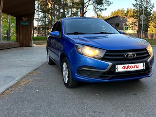 2020 Lada (ВАЗ) Granta I Рестайлинг, синий, 520000 рублей, вид 2