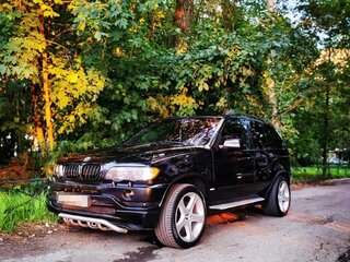 2002 BMW X5 4.6is I (E53), чёрный, 1150000 рублей, вид 4
