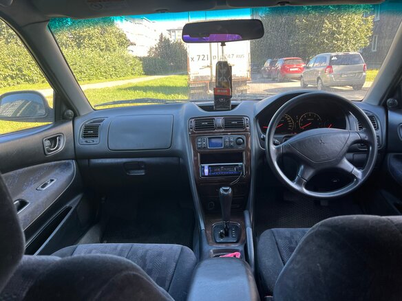 1997 Mitsubishi Legnum, чёрный, 130000 рублей - вид 6