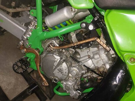 1991 Kawasaki KDX 200, зелёный, 180000 рублей, вид 2