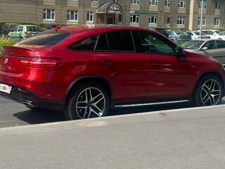 2015 Mercedes-Benz GLE Coupe 450 AMG I (C292), красный, 3777000 рублей, вид 5