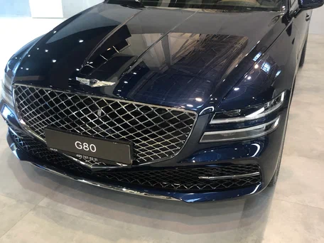 2021 Genesis G80 II, синий, 3100000 рублей, вид 2