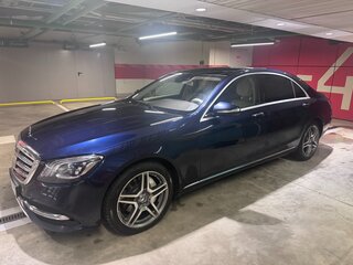 2018 Mercedes-Benz S-Класс 350 d Long VI (W222, C217) Рестайлинг, синий, 3255500 рублей, вид 4