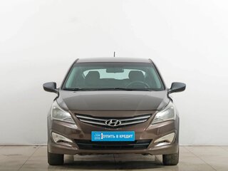 2015 Hyundai Solaris I Рестайлинг, коричневый, 800000 рублей, вид 2