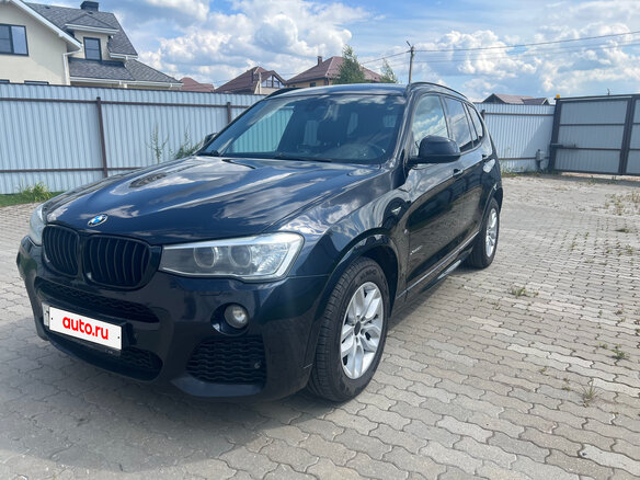 2016 BMW X3 20i xDrive II (F25) Рестайлинг, чёрный