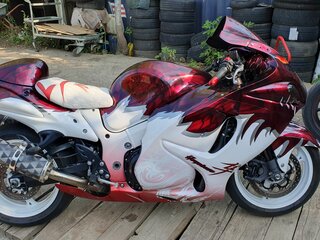 2008 Suzuki GSX 1300 R Hayabusa, красный, 900000 рублей, вид 1