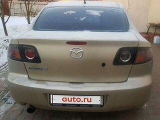 2006 Mazda 3 I (BK) Рестайлинг, золотистый, 500000 рублей, вид 4