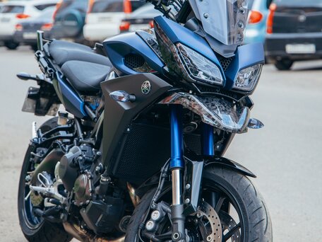 2015 Yamaha MT-09 Tracer (FJ-09), синий, 795000 рублей, вид 4