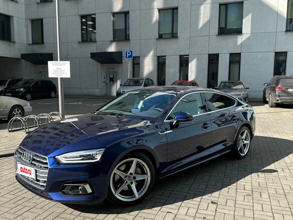 2019 Audi A5 II (F5), синий, 2450000 рублей