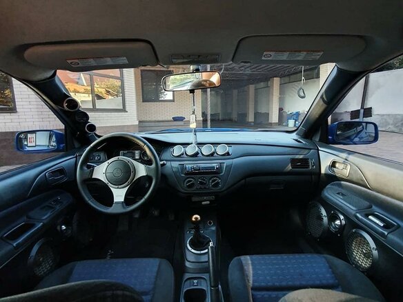 2004 Mitsubishi Lancer Evolution VIII, синий - вид 18