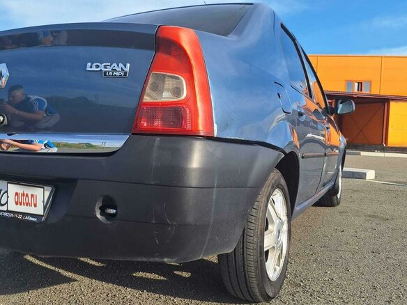 2013 Renault Logan I Рестайлинг, синий, 470000 рублей - вид 11
