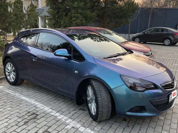 2013 Opel Astra GTC J Рестайлинг, синий, 780000 рублей - вид 2