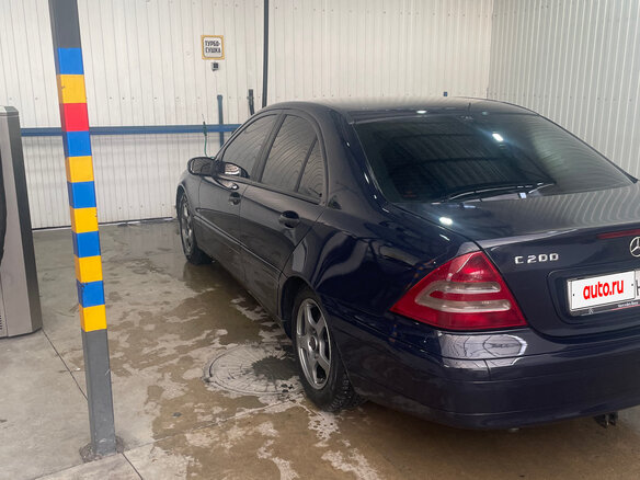 2002 Mercedes-Benz C-Класс 200 II (W203), синий, 750000 рублей - вид 6