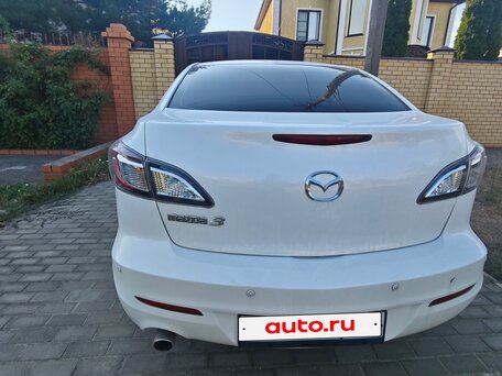 2012 Mazda 3 II (BL) Рестайлинг, белый, 859000 рублей, вид 3