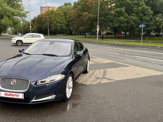 2014 Jaguar XF I Рестайлинг, синий, 1950000 рублей, вид 4