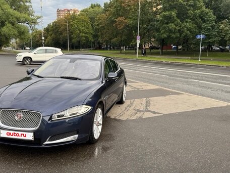 2014 Jaguar XF I Рестайлинг, синий, 1950000 рублей, вид 3