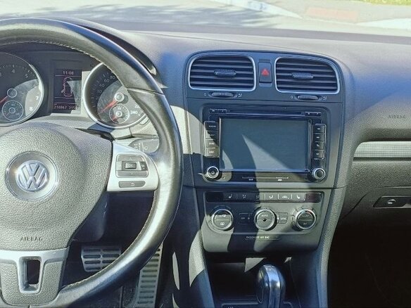 2011 Volkswagen Golf VI, синий, 1190000 рублей - вид 11