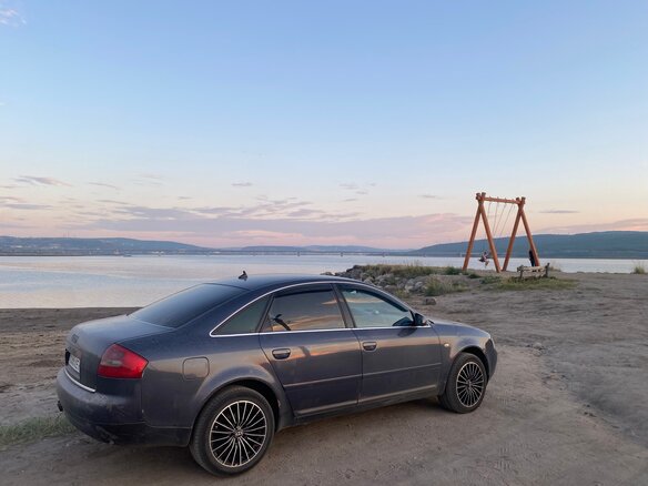 2002 Audi A6 II (C5) Рестайлинг, синий, 450000 рублей - вид 2