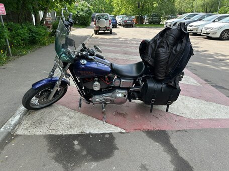 1999 Harley-Davidson Dyna Low Rider, синий, 1000000 рублей, вид 2