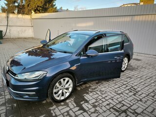 2017 Volkswagen Golf VII Рестайлинг, синий, 1550000 рублей, вид 4