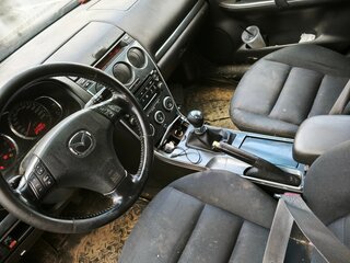 2006 Mazda 6 I (GG) Рестайлинг, чёрный, 100000 рублей, вид 4