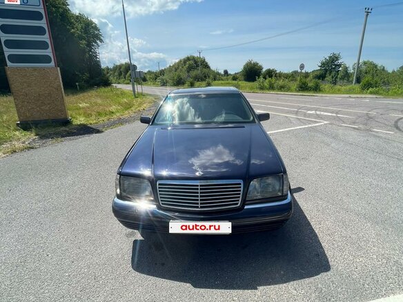 1995 Mercedes-Benz S-Класс 350 III (W140), синий, 700000 рублей