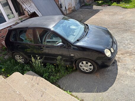 2004 Volkswagen Polo IV, чёрный, 350000 рублей, вид 3