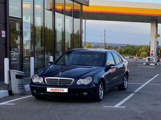 2001 Mercedes-Benz C-Класс 180 II (W203), синий, 500000 рублей, вид 1