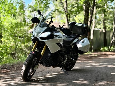 2013 Aprilia ETV 1200 Caponord, белый, 690000 рублей, вид 3