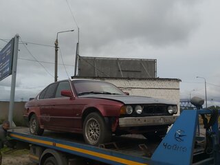 1989 BMW 5 серии 520i III (E34), красный, 120000 рублей, вид 1