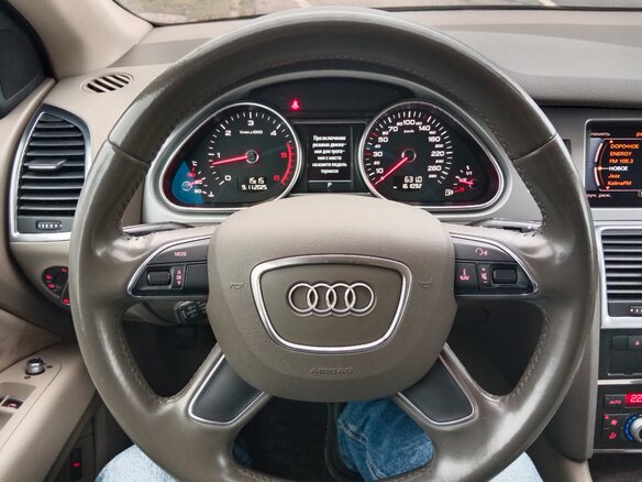 2014 Audi Q7 I (4L) Рестайлинг, синий, 3350000 рублей - вид 12