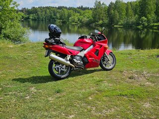 2001 Honda VFR 800, красный, 380000 рублей, вид 4
